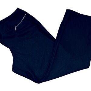 Worthington Women Modern Fit Black Pants Sz. 20W Stretch Career Work Zip Pockets